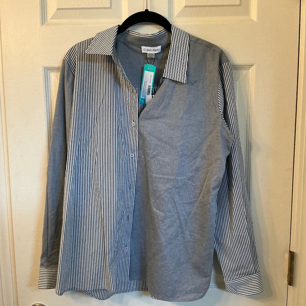 Calvin Klein suit blouse